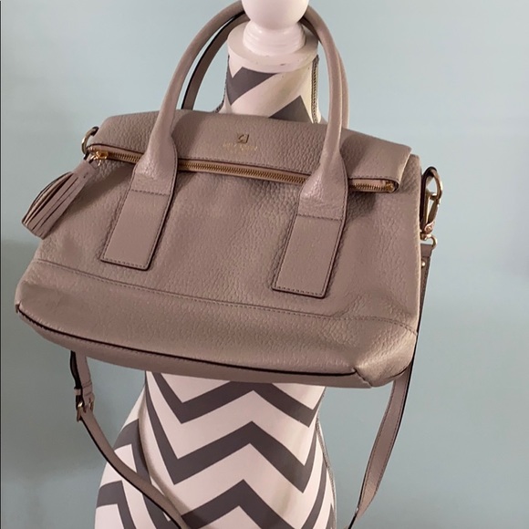 Kate Spade Taupe Double Handle/Crossbody Strap - Picture 6 of 12